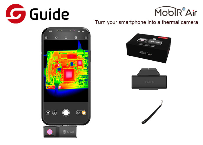 1x90 Irセンサーが付いているiphone Smartphoneの赤外線カメラのための小さい熱探知カメラ